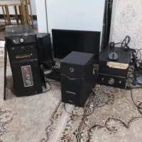 میز همراه با کامپیوتر کیبورد دوعدد بلندیش|رایانه رومیزی|صفادشت, |دیوار