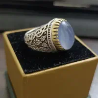 انگشتر عقیق کبود یمنی