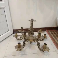 لوستر شمعدان ساعت کنسول برنجی