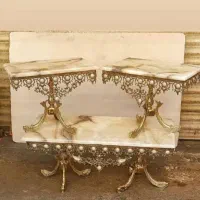 سرویس میز وسط سه تایی برنز برنزی|مبلمان خانگی و میز عسلی|کرج, حصارک پایین|دیوار