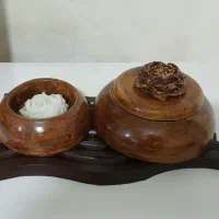 ظروف سنگ مصنوعی با طرح چوب