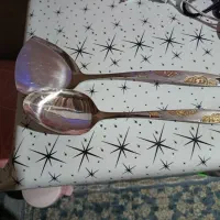 کفگیر و قاشق بزرگ استیل