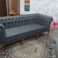 کاناپه چستر ۳نفره ۳۵تومن چوب راش|مبلمان خانگی و میز عسلی|چهاردانگه (تهران), |دیوار