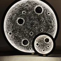 تابلو و ساعت ماه نوری