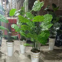 گلدان و گل مصنوعی خارجی