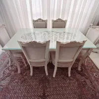 میز نهارخوری۶ نفره چوبی منبت کاری