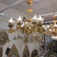 لوستر تولید اصفهان آباژور کنارسالنی|لوستر و چراغ آویز|مشهد, طلاب|دیوار