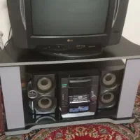 تلویزیون .ضبط.میز چوبی و شیشه ایی|تلویزیون و پروژکتور|گنبد کاووس, |دیوار