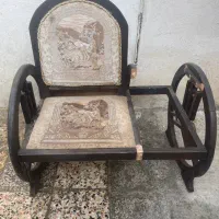 صندلی چوب میز تلفن