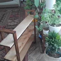 شلف چوبی|کتابخانه، شلف، قفسههای دیواری|نیشابور, شهرک ولیعصر|دیوار