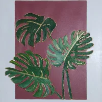 تابلو برجسته برگ