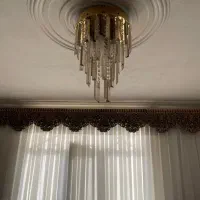 پرده لوستر ساعت|لوستر و چراغ آویز|کرج, شهرک بنفشه|دیوار