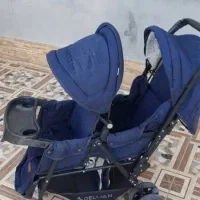 کالسکه دوقلوی تمیز در حد نو|کالسکه و لوازم جانبی|لامرد, |دیوار