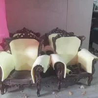 یک دست کلاف مبل استیل 9نفره با جلو مبلی عسلی|مبلمان خانگی و میز عسلی|چهاردانگه (تهران), |دیوار