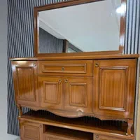 چوبی کنسول آینه کلاسیک.آینه کنسول کلاسیک|بوفه، ویترین، کنسول|خرم‌آباد, |دیوار