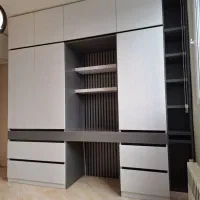 کابینت کمد دیواری درب اتاق خواب چوب ترمو|خدمات پیشه و مهارت|چهارباغ, |دیوار