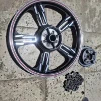 رینگ عقب اسپرت کویر چهارشاخ و ست کامل خورشید زنجیر