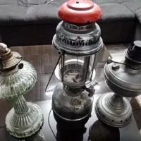 چراغ نفتی و قاشق چنچال