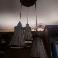 لوستر ۳ شاخه طرح چوب|لوستر و چراغ آویز|تهران, تهراننو|دیوار