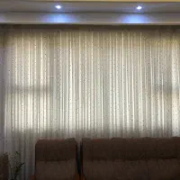 دوعدد پرده حریرکتان