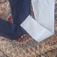 شلوار کتان و تیشرت شلوار کاملا نو