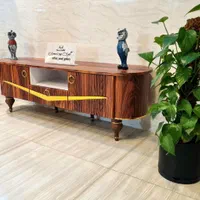 میز تلویزیون بغل گرد طرح خطی میز وکیوم FRP شرکتی|میز تلویزیون|مشهد, خواجه ربیع|دیوار