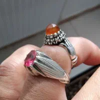 انگشتر یاقوت سرخ سونچیا معدنی و دسته دلبر یمنی|جواهرات|اسلامشهر, مطهری|دیوار