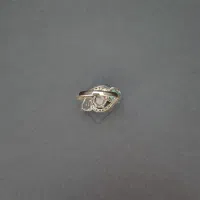 انگشتر نقره زنانه سه نگین معدنی|جواهرات|قم, حاج زینل|دیوار