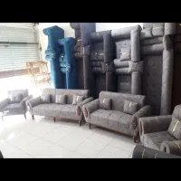 مبل تیره رنگ /پایه قهوه ای محکم /کد9800