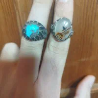 انگشتر نقره فیروزه و شجر