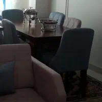 تاب ، مبل نسکافه ای با عسلی جلو مبلی  ، ناهار خوری