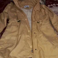 کاپشن کلاهدار خزداررنگ خردلی