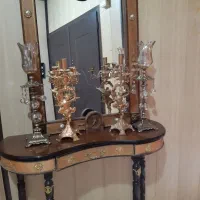 ست آینه شمعدان جنس قدیمی. سنگین و درحدنو