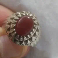 انگشتر نقره قدیمی سنگ عقیق