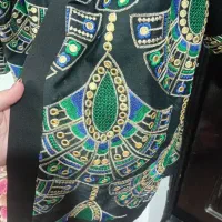 مانتو سوزندوزی پر طاووس و مراکشی نو استفاده نشده