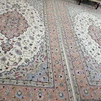 یک جفت فرش ۶ متری دستبافت کاشان شسته نشده