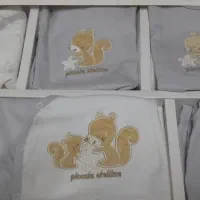 سرویس نوزادی ۱۹پارچه نخ پنبه وکتان جنس درجه یک