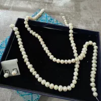 ۲ ریسه مروارید اصل ۴۰ سانتی مناسب برای ساخت سرویس
