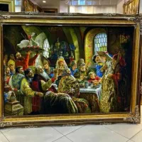 تابلو فرش دستباف ابریشم