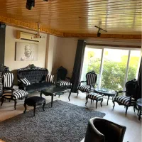مبلمان استیل با روکش و‌پارچه نو تخت خواب|مبلمان خانگی و میز عسلی|رویان, |دیوار