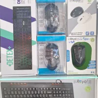 دنیای موس کیبرد سیم‌دار بی‌سیم مدل رویال ضمانت۱سال