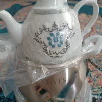 کتری ۵ لیتری شیر دار همراه قوری ۱ لیتری نو|قوری، کتری، قهوهساز دستی|رشت, پل تالشان|دیوار