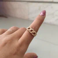 انگشتر طلاروس عقیق و فیروزه