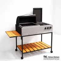 باربیکیو گازی 92 سانت پایه دار با تک شعله