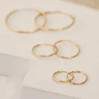 گوشواره حلقه و اشکال هندسی نقره مشابه طلا|بدلیجات|مشهد, گلشور|دیوار