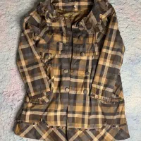 بارانی چهارخانه زنانه تمیز و سالم