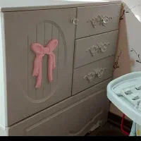 تخت خواب ۳کاره نوزاد،جوان،میز تحریر|تخت و سرویس خواب|کرمان, |دیوار