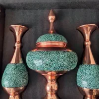 شکلات خوری ست مس و فیروزه