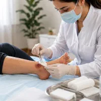 پانسمان و درمان تخصصی زخم دیابتی و بستر در منزل