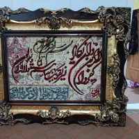 تابلو فرش گل ابریشم دستباف